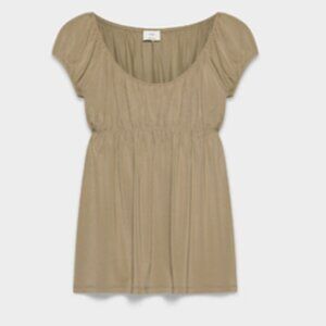 Aritzia Wilfred Goodlux Dainty Top - Taupe Beige Color - Medium